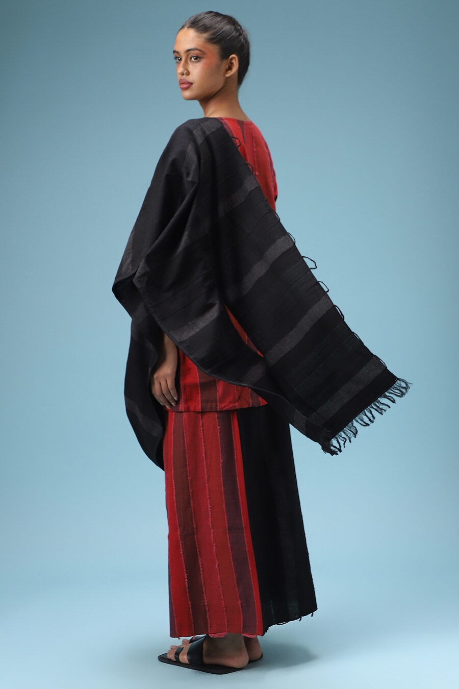 Black Deconstructed Sari