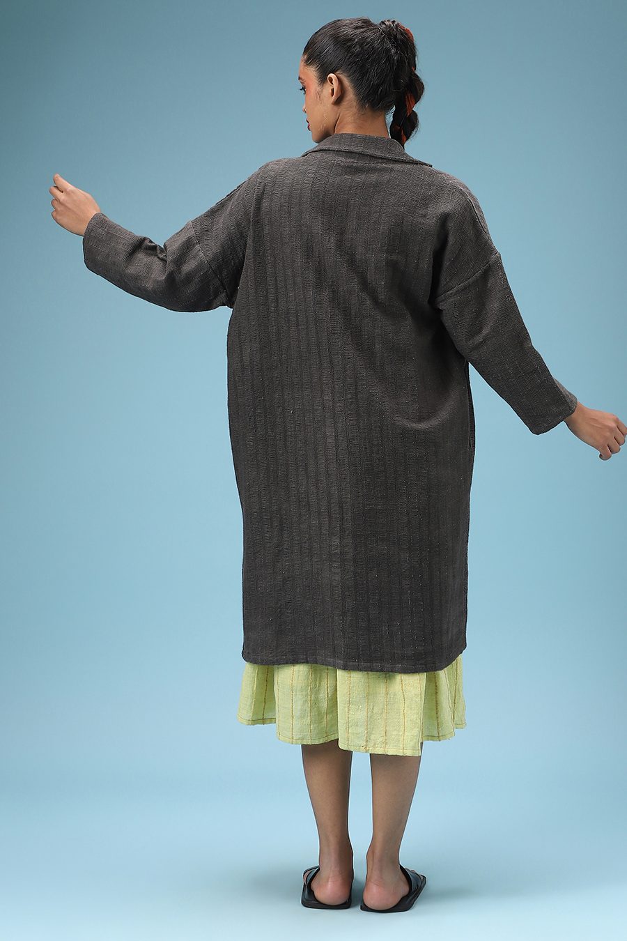 Charcoal Textured Overcoat