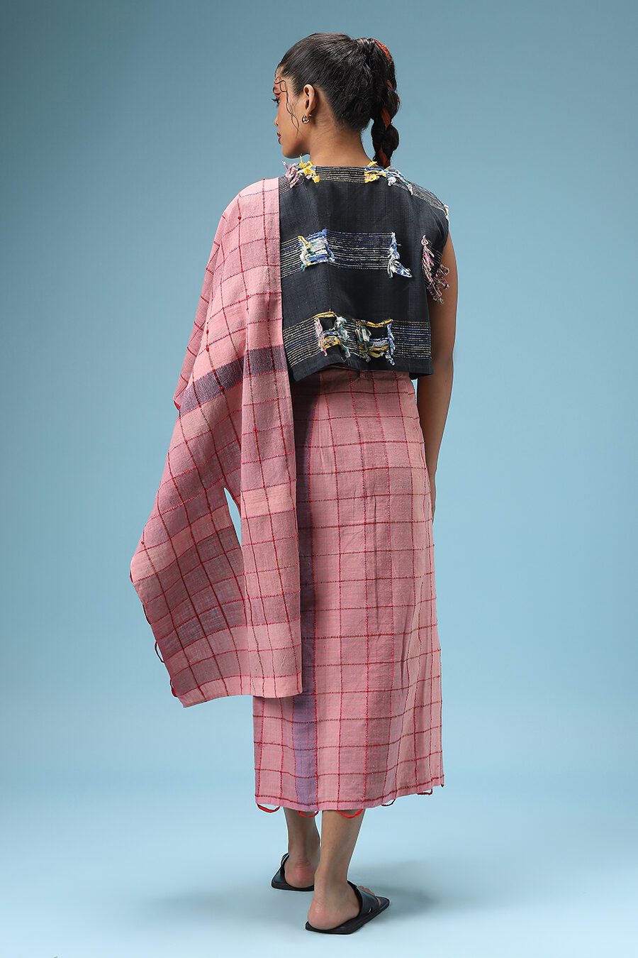 Pink Deconstructed Sari